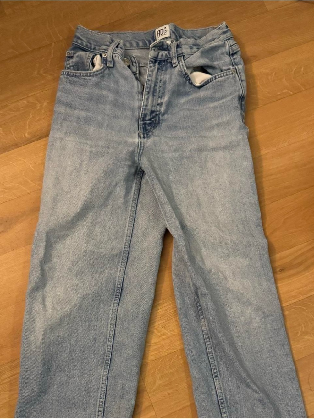 Urban Outfitters Light Blue Relaxed High Rise BDG Denim